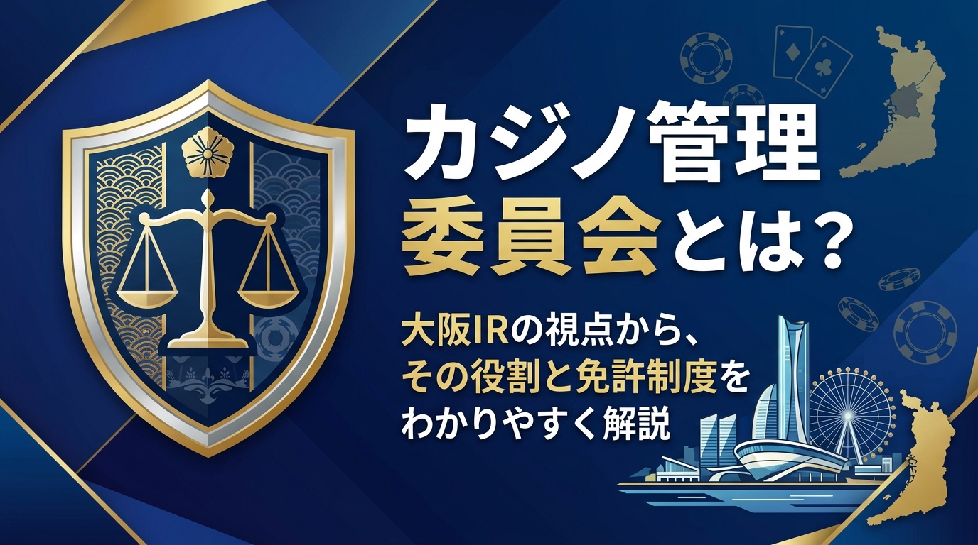 【2026年最新】カジノ管理委員会とは？役割と免許審査の仕組みを、大阪IRの視点でやさしく解説