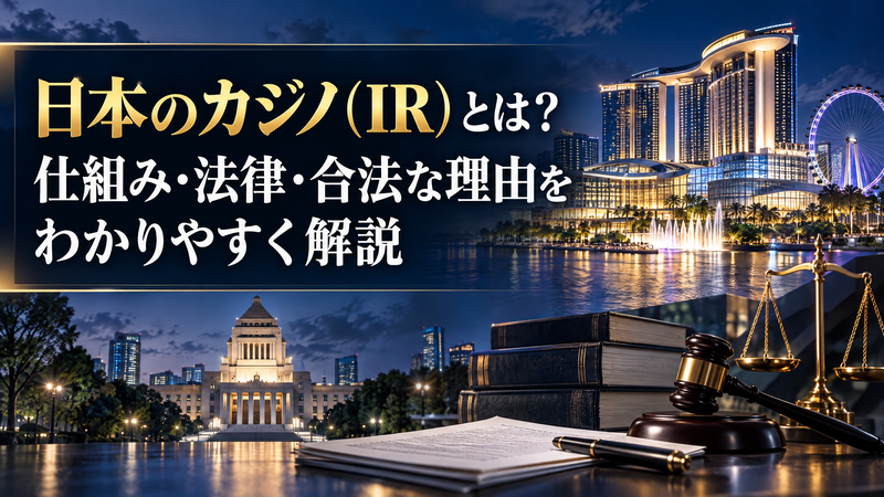 【2026年最新】日本のカジノ（IR）とは？仕組み・法律・合法な理由をわかりやすく解説